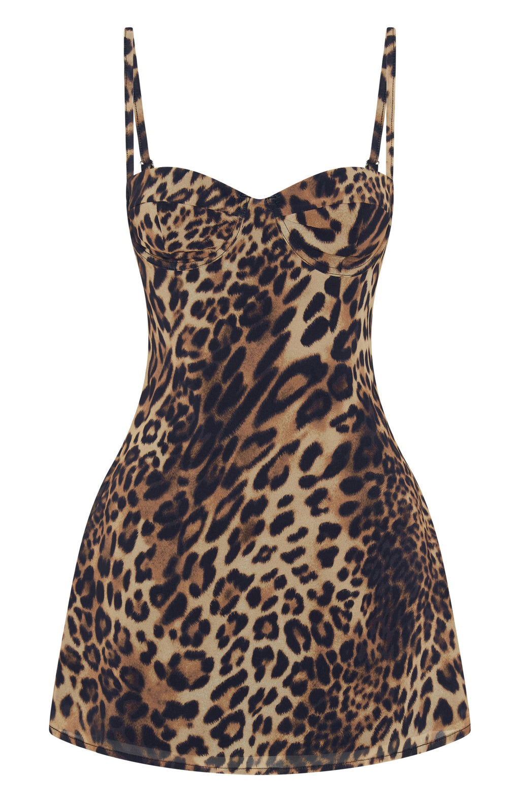 White Fox In The Back Of My Mind Mini Dress Leopard