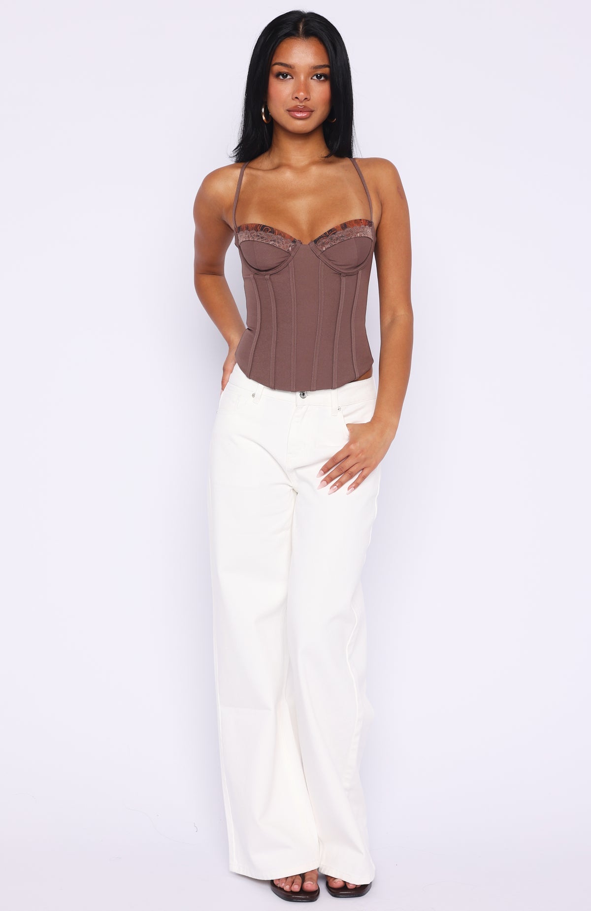White Fox It's A Lifestyle Bustier Chocolate
