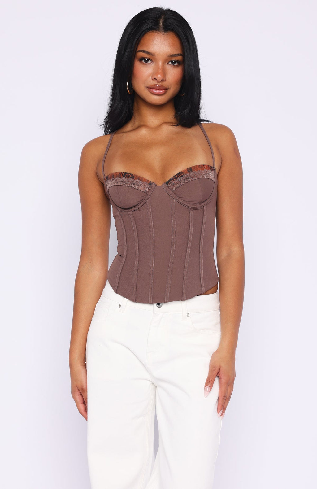 White Fox It's A Lifestyle Bustier Chocolate