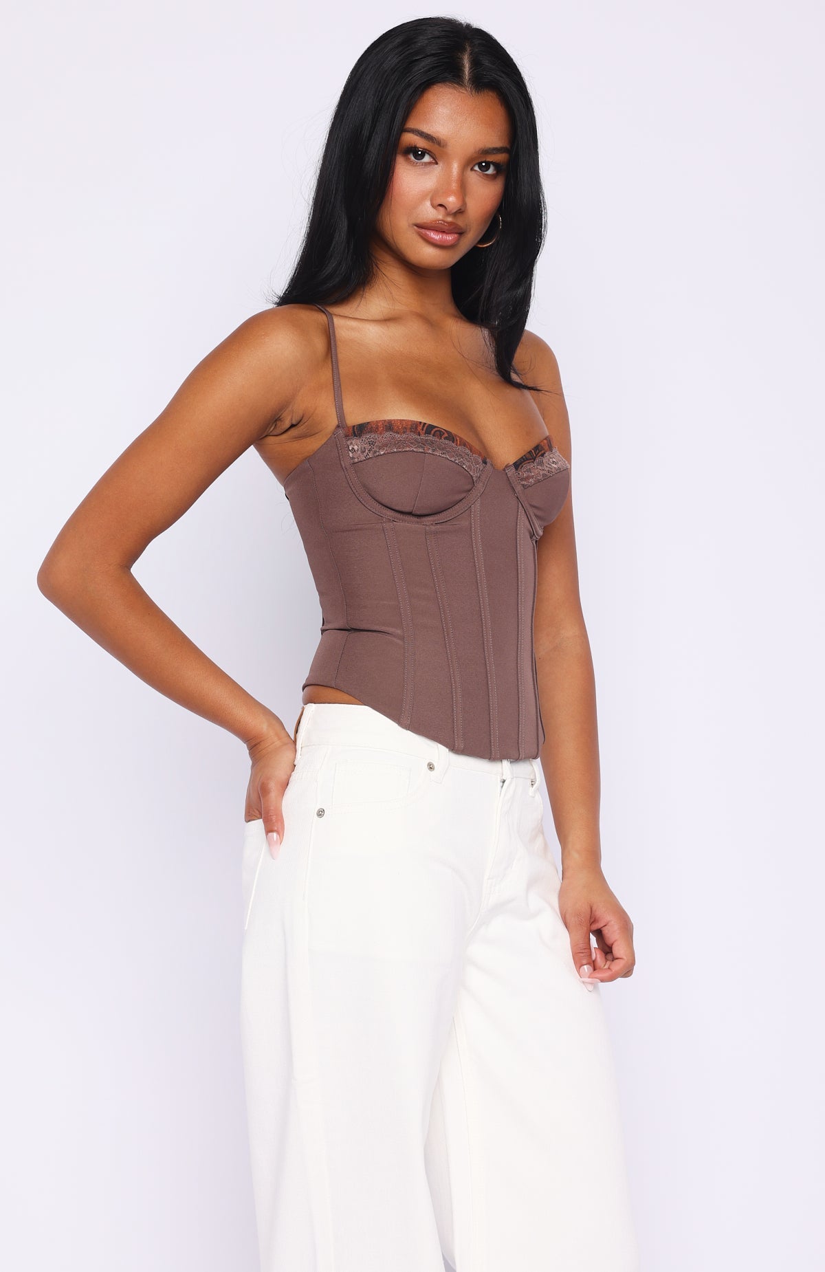 White Fox It's A Lifestyle Bustier Chocolate
