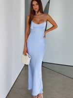 White Fox It's Not The Same Maxi Dress Baby Blue