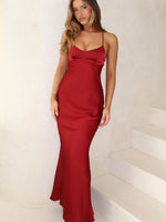 White Fox It's Not The Same Maxi Dress Burgundy