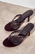 White Fox Jackie Mules Chocolate