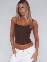 White Fox Jealousy Bustier Chocolate