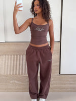 White Fox Know What You Want Singlet Top Chocolate