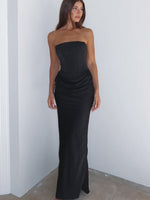 White Fox Love This Feeling Maxi Dress Black