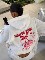 White Fox Lucky Thirteen Cheyenne Oversized Hoodie Grey Marle