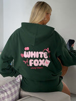 White Fox Lucky Thirteen Stephanie Oversized Hoodie Green