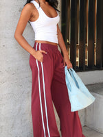 White Fox Make Me Promises Pants Burgundy
