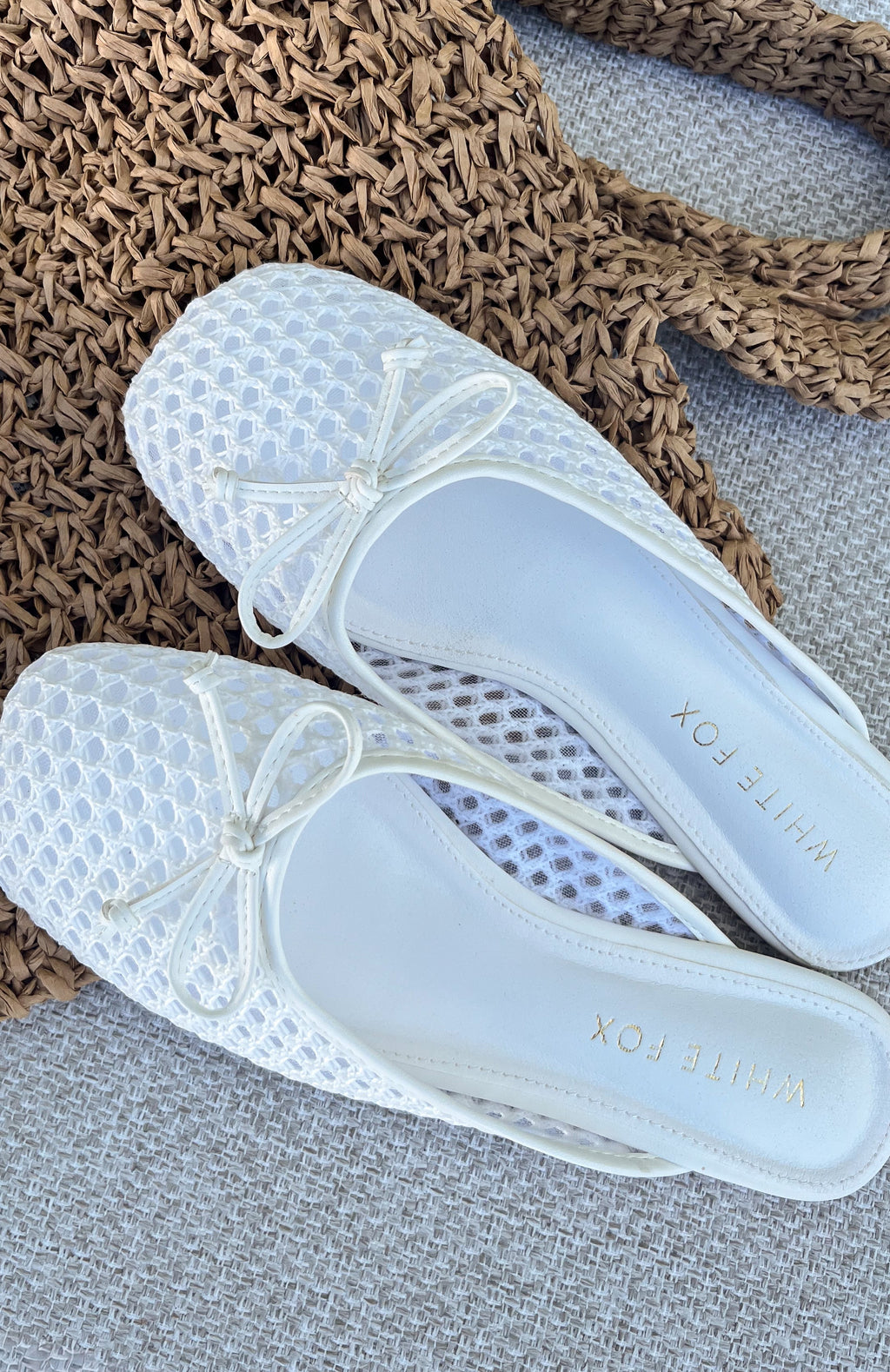 White Fox Malone Slides White