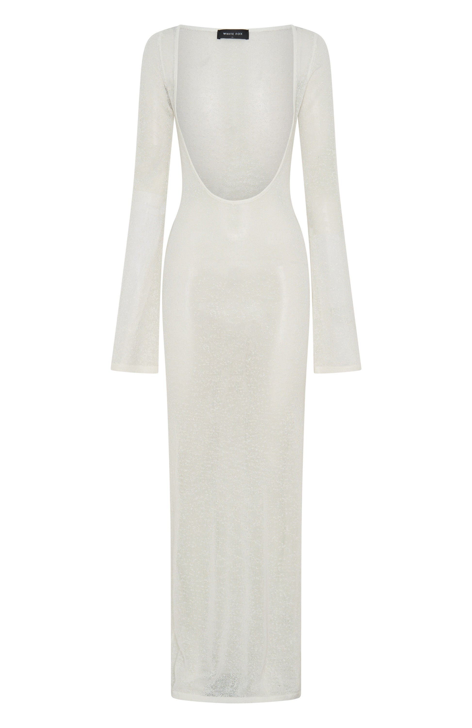 White Fox Malta Mermaids Long Sleeve Maxi Dress White