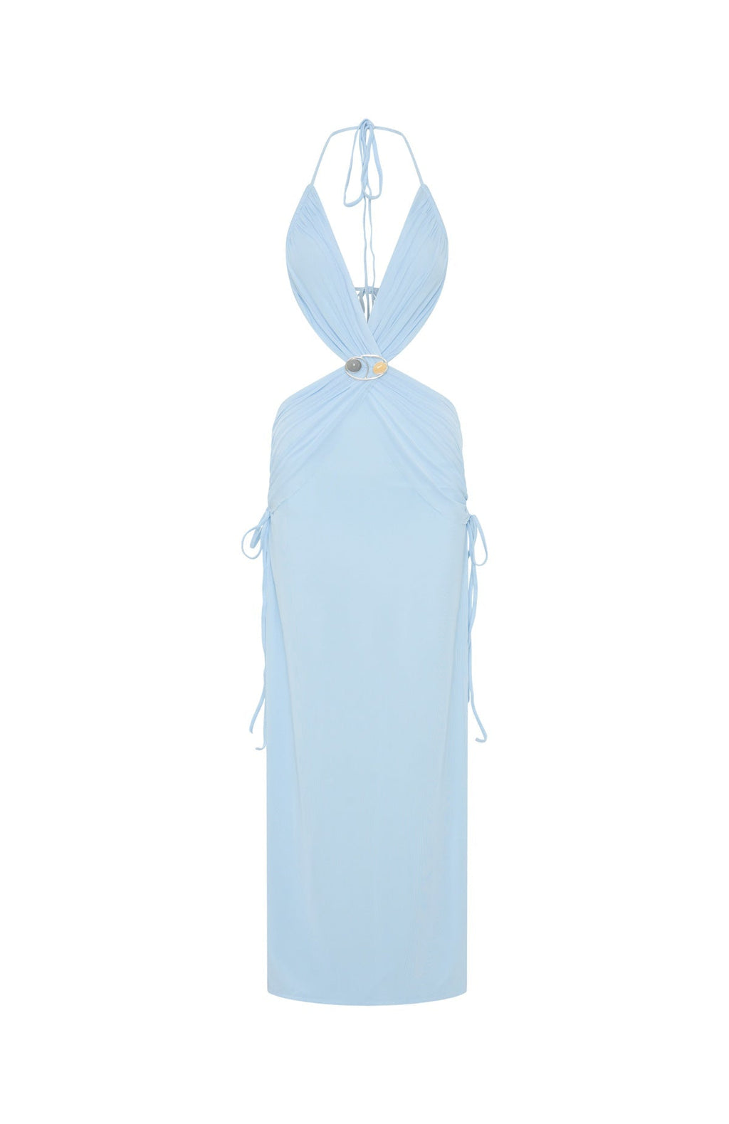 White Fox Mariposa Maxi Dress Ice Blue