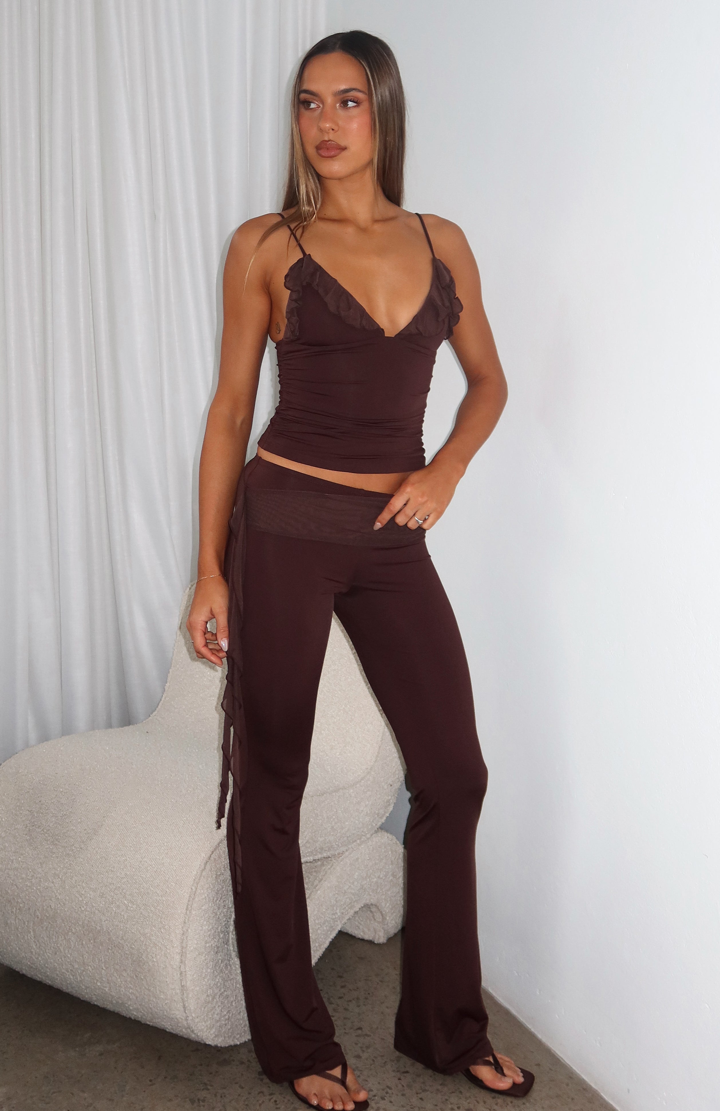 White Fox Midnight Tango Pants Chocolate