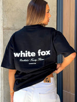 White Fox No Mercy Oversized Tee Black