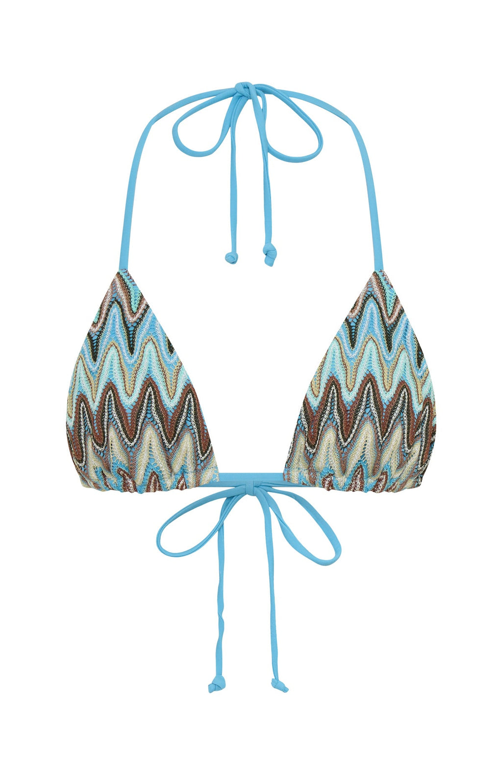 White Fox Orlani Bikini Top Ocean Waves