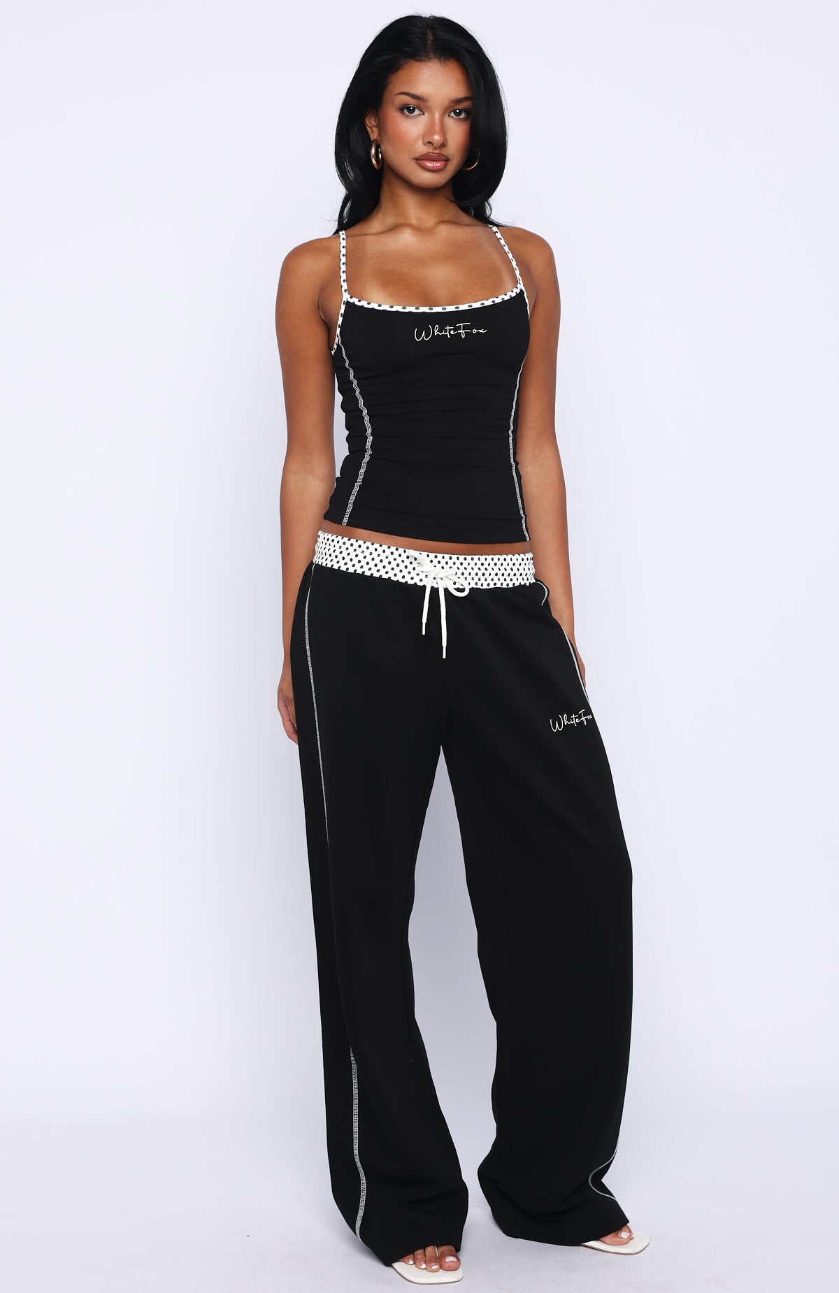 White Fox Pure Attraction Track Pants Black