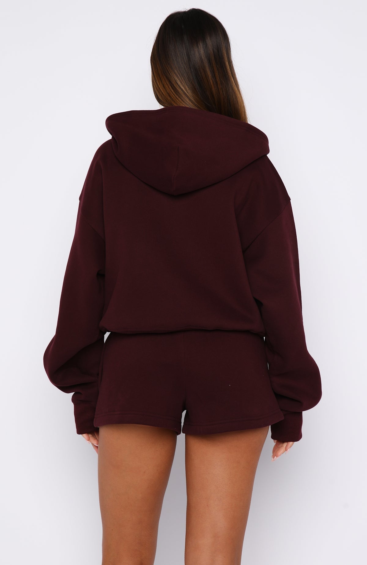 White Fox Release 15 Asalia Lounge Shorts Plum