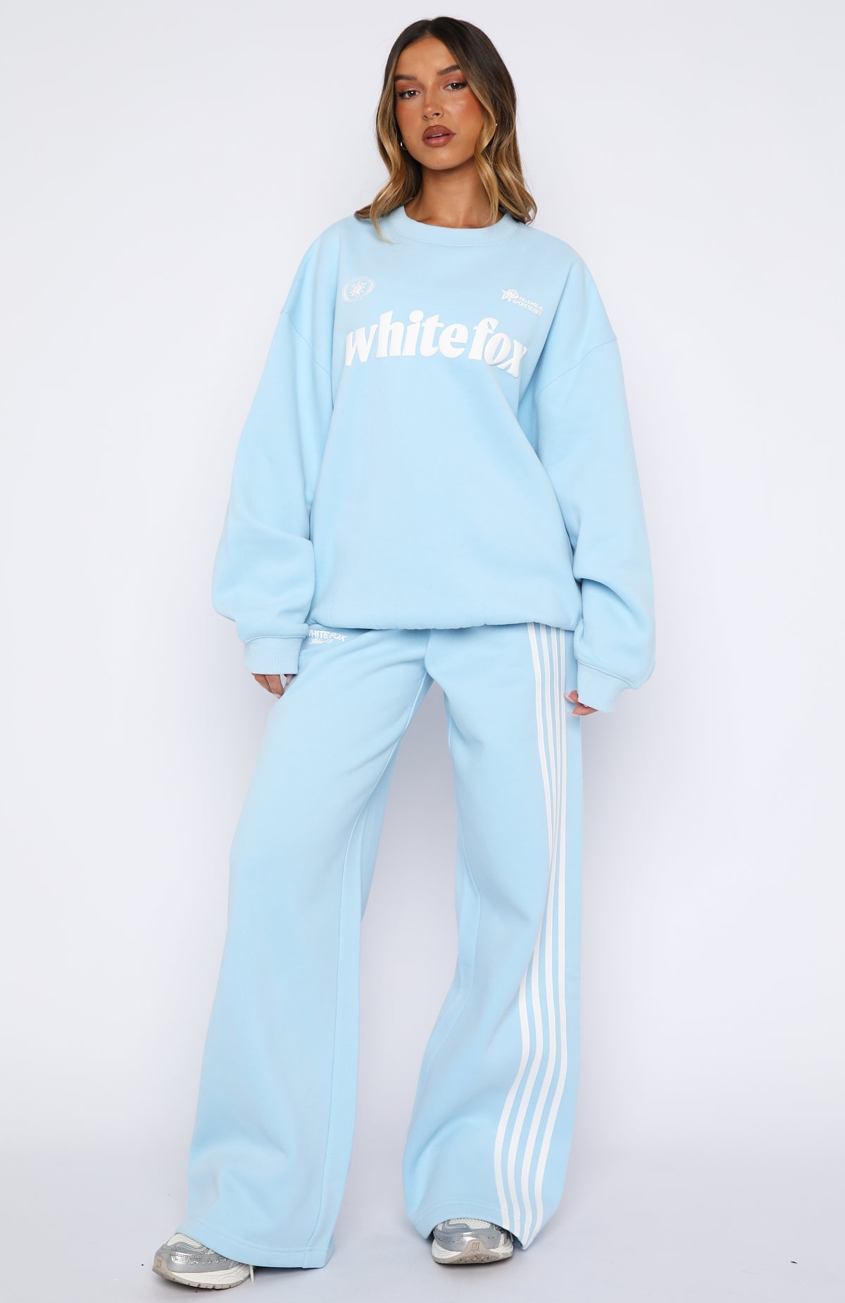White Fox Release 15 Asalia Wide Leg Sweatpants Blue