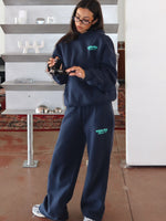 White Fox Release 15 Kiana Wide Leg Sweatpants Navy