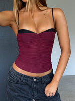 White Fox Remind Me Again Bustier Burgundy