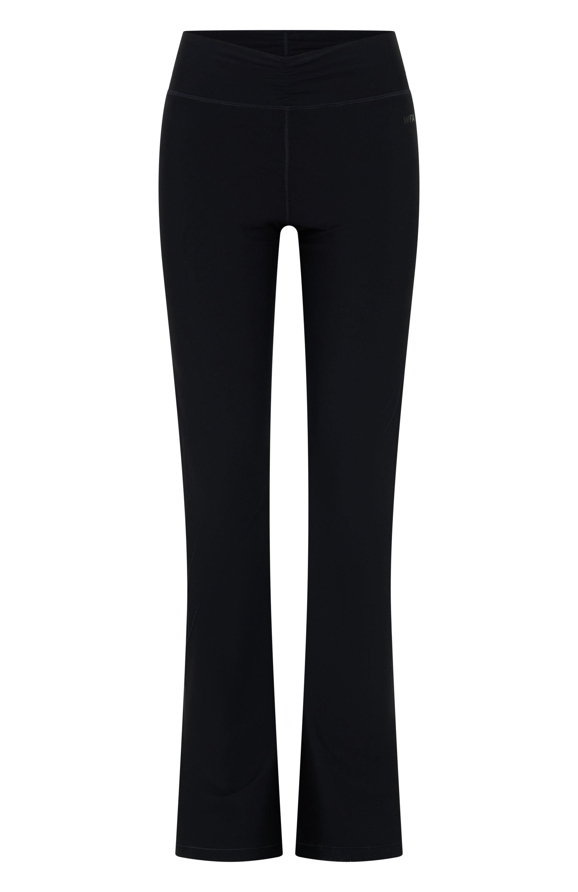 White Fox Revival High Waisted Flare Leggings Black
