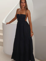 White Fox Rumour Has It Maxi Dress Black