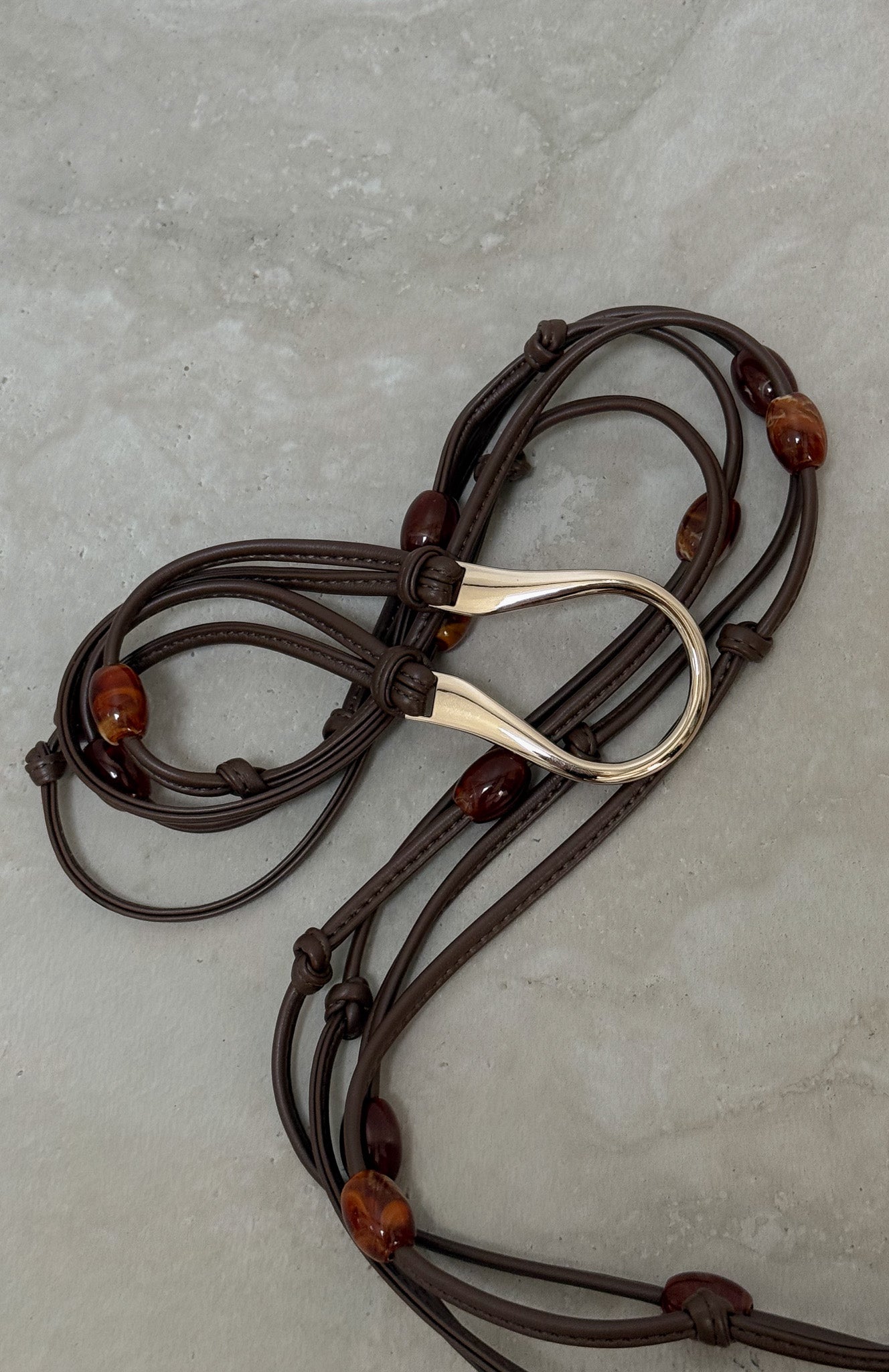 White Fox Sayge Wrap Belt Chocolate