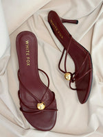 White Fox Sinclair Heels Burgundy