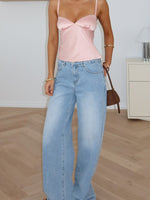 White Fox Soft Intentions Satin Top Baby Pink