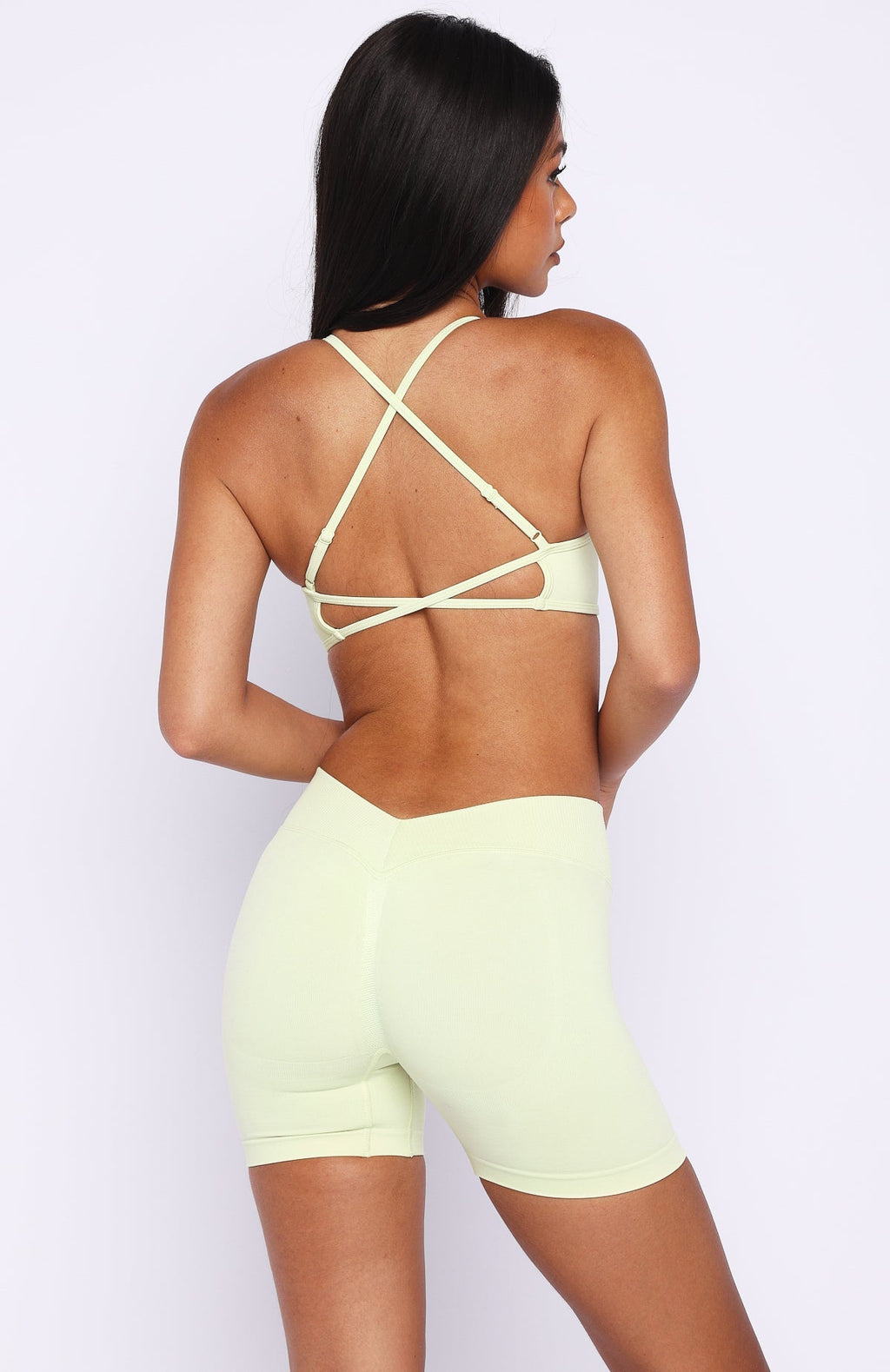 White Fox Spin Seamless Bike Shorts Sorbet