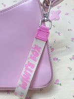 White Fox Standing Out Strap Keychain Lemon Ditsy