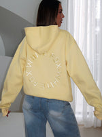 White Fox Stay Lifted Oversized Hoodie Lemon