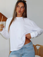 White Fox Staying Ahead Long Sleeve Tee White