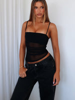 White Fox Sugar Honey Top Black