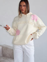 White Fox Sunkissed Bloom Oversized Hoodie Lemon