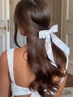 White Fox Sweet Serenity Bow Hair Clip White