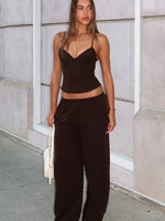 White Fox Take A Stance Pants Chocolate