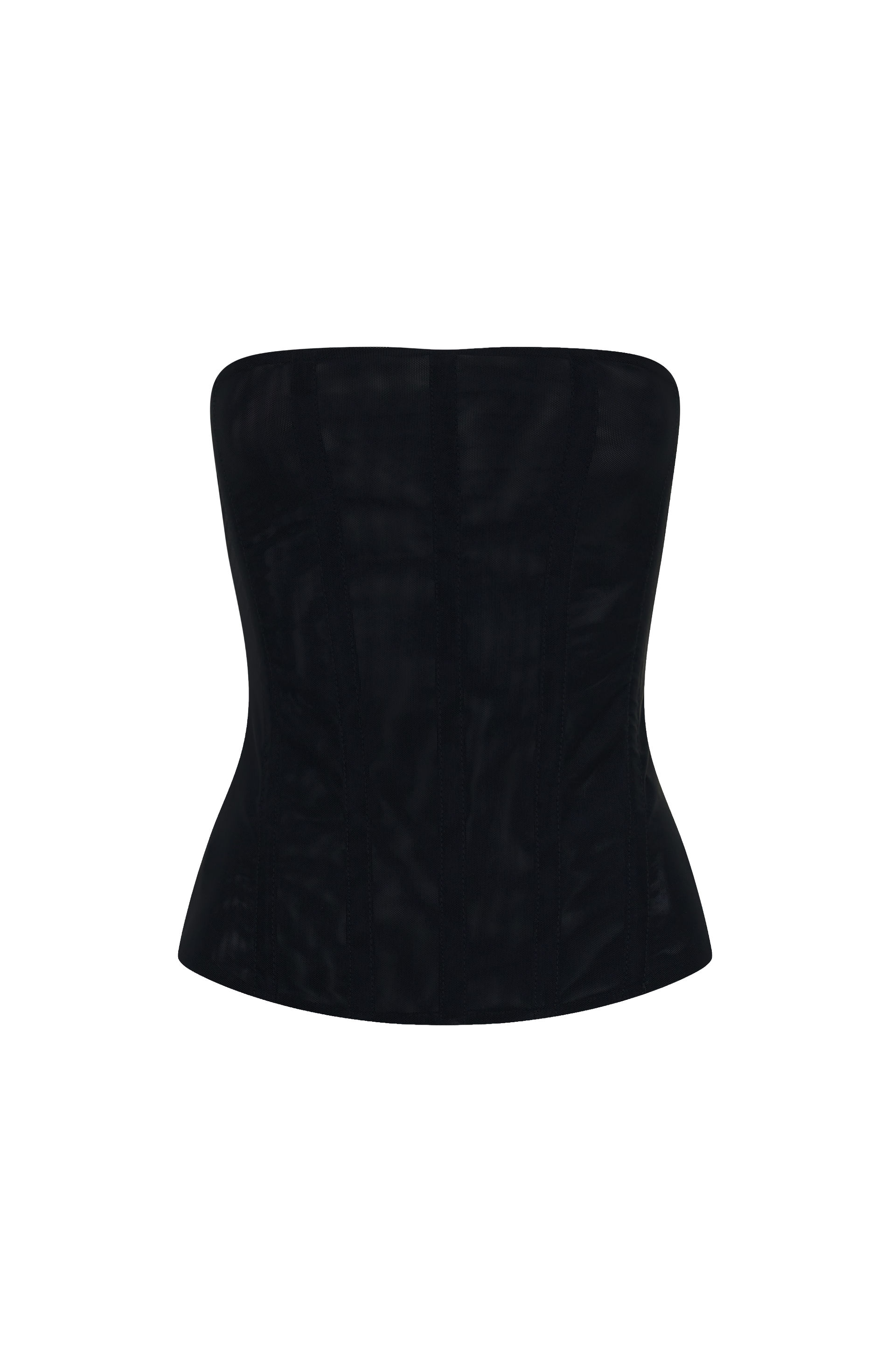 White Fox Tell Me A Secret Strapless Bustier Black