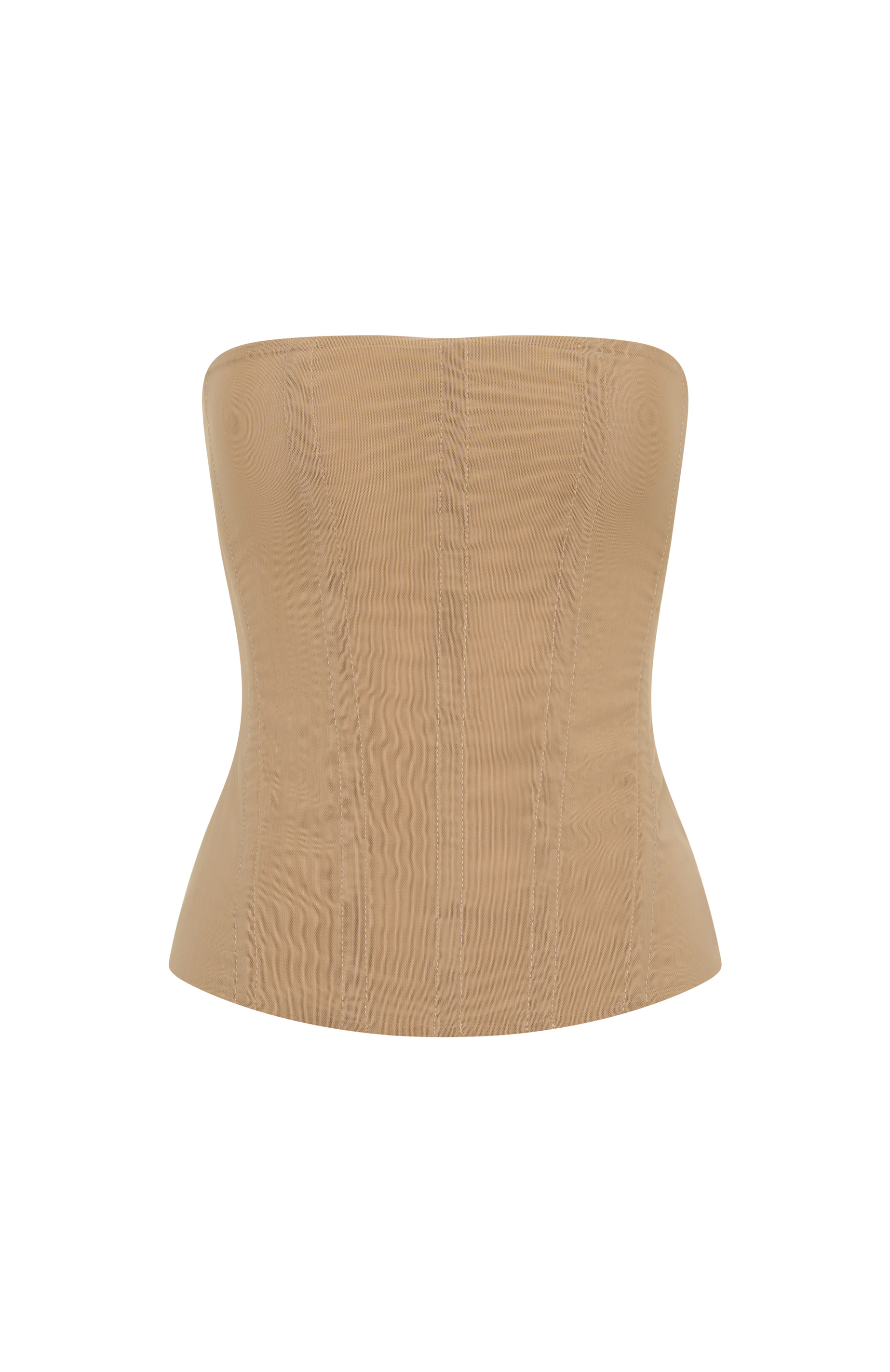 White Fox Tell Me A Secret Strapless Bustier Nude