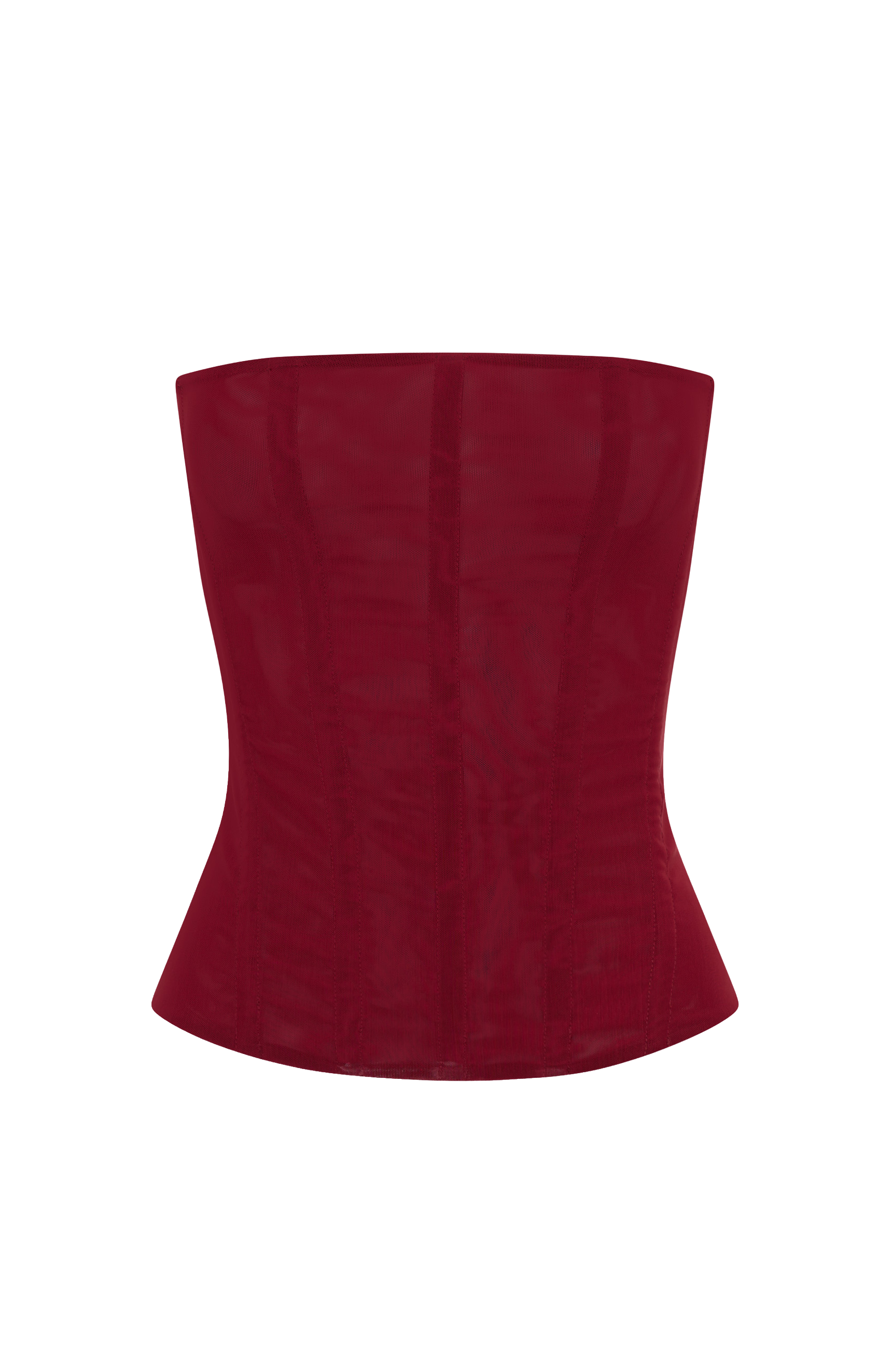White Fox Tell Me A Secret Strapless Bustier Red
