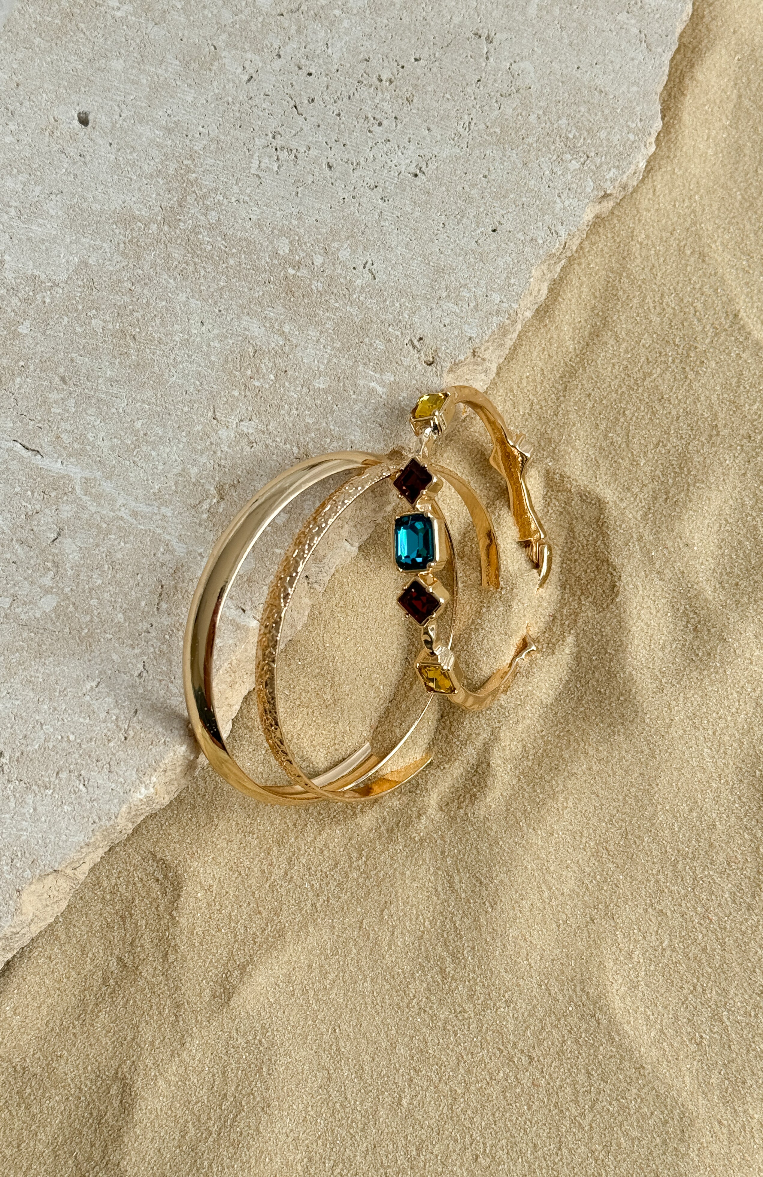 White Fox Terri Bracelet Set Gold