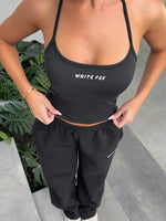 White Fox Test Drive Halter Top Black