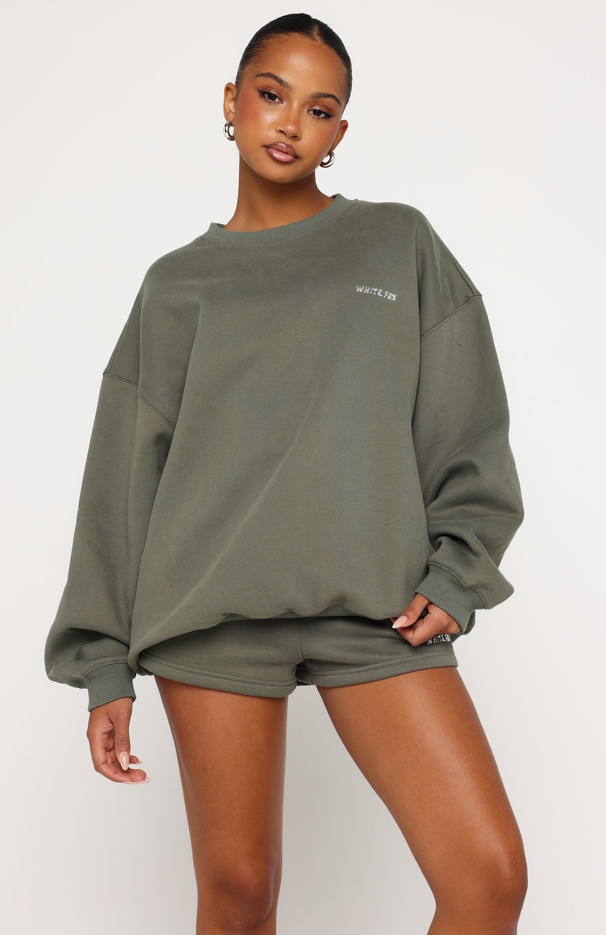 White Fox Test Drive Lounge Shorts Khaki