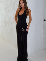 White Fox This Voice Maxi Dress Black