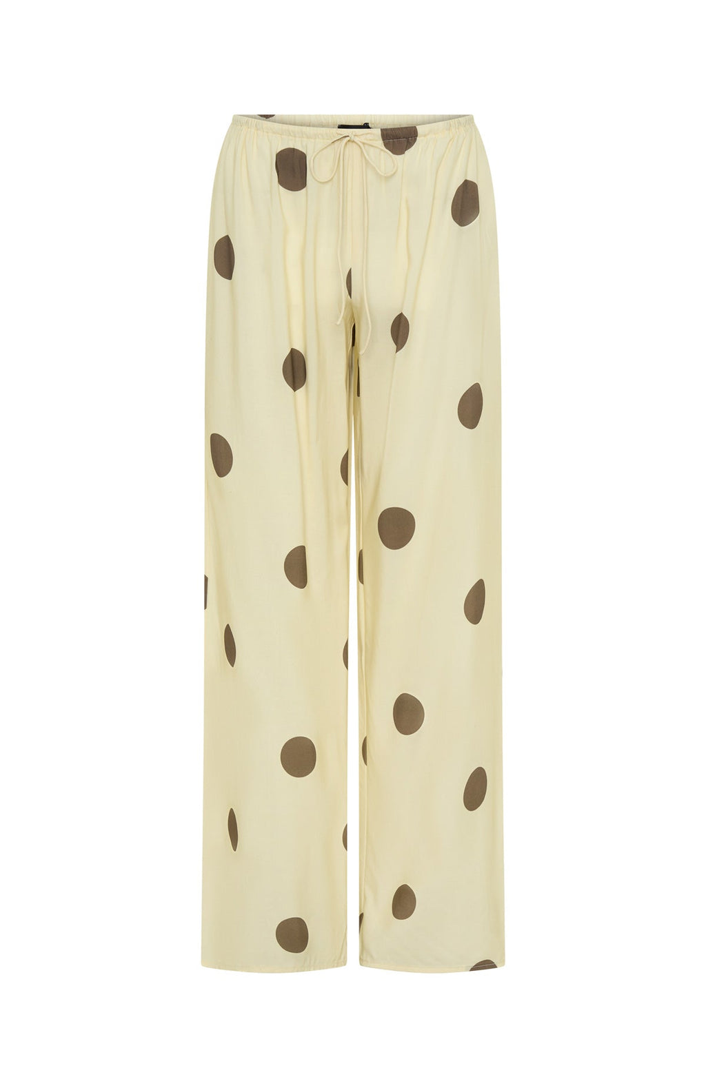 White Fox Tropic Muse Pants Cream/Choc Polka Dot