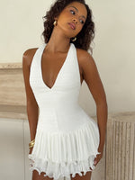 White Fox Turn Up Tonight Mini Dress White