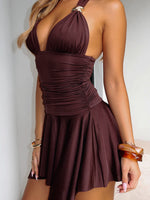 White Fox Use Somebody Mini Dress Chocolate
