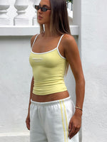 White Fox Verano Sixteen Giulia Singlet Top Lemon