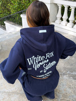 White Fox Verano Sixteen Lilia Oversized Hoodie Navy