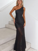 White Fox Vip Vibes Maxi Dress Black